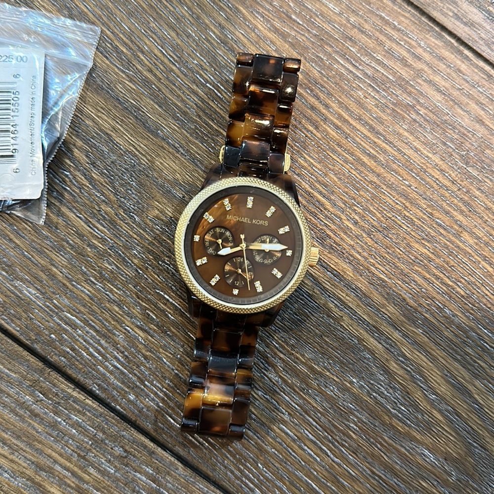 Michael Kors Tortoise shell watch